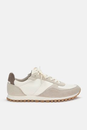 کفش اسنیکر نباتی مردانه بند دار Pull & Bear - کد 897192059