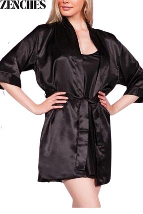ربدوشام رنگی زنانه ساتن ZENCHES - کد 886888705