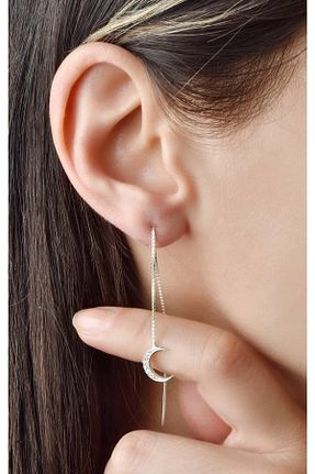 گوشواره نقره سفید زنانه 925 عیار jelux silver - کد 301732633