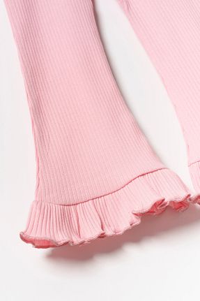 ساق شلواری صورتی بچه گانه بافت Minipodyum - کد 898097163