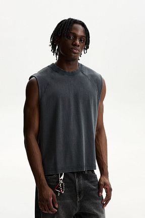 تیشرت مشکی مردانه Relaxed Bershka - کد 897406226