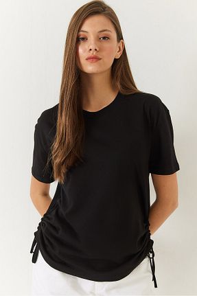 تیشرت مشکی زنانه Straight Bianco Lucci - کد 897250495
