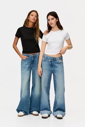 تیشرت رنگی زنانه رگولار Pull & Bear - کد 897241034