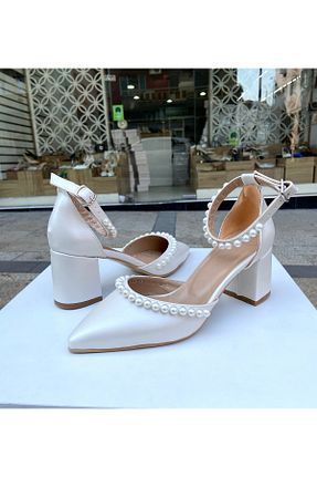 کفش مجلسی سفید زنانه چرم مصنوعی Gloriys Ayakkabı & Çanta - کد 897237266