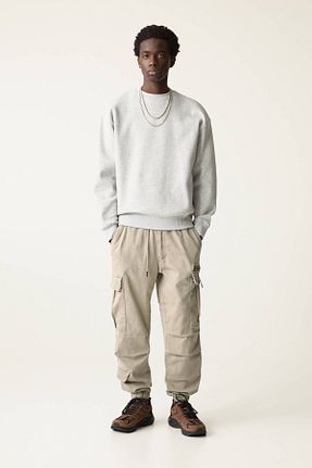 شلوار خاکی مردانه پنبه ای Pull & Bear - کد 897228202