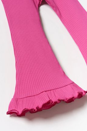 ساق شلواری صورتی بچه گانه بافت Minipodyum - کد 898097021