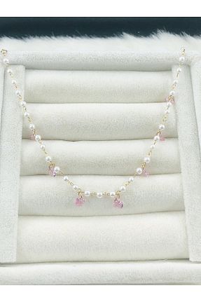 خلخال جواهر سفید زنانه DS DİAMONDSHOP - کد 897251475