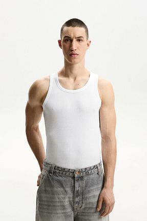 تیشرت سفید مردانه Relaxed Bershka - کد 893287918