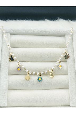 خلخال جواهر سفید زنانه DS DİAMONDSHOP - کد 897253607