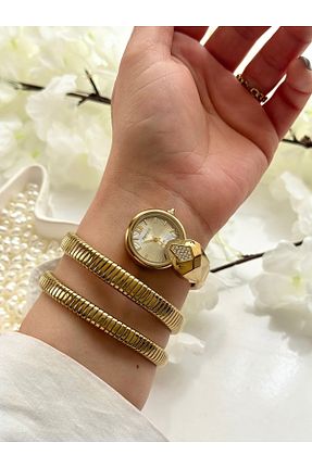 ساعت مچی طلائی زنانه 31-34 میلی متر Ferrucci - کد 897255060