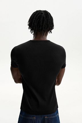 تیشرت مشکی مردانه Relaxed Bershka - کد 896742701