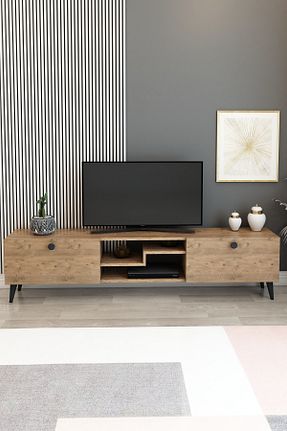 میز و پایه تلویزیون قهوه ای Suntalam izcodesign - کد 897957033