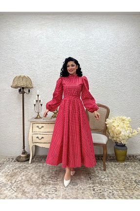 لباس حجاب قرمز زنانه رگولار KÜÇÜĞÜM BUTİK - کد 897264629