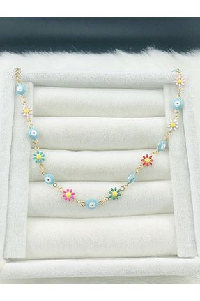 خلخال جواهر زرد زنانه DS DİAMONDSHOP - کد 897261062