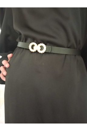 کمربند مشکی زنانه چرم مصنوعی BellaVino - کد 897266884