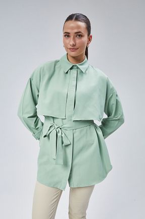 تونیک سبز زنانه بافتنی lurex moda - کد 897335142