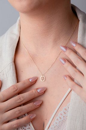 گردنبند طلا طلائی زنانه 14 عیار Kolyecik - کد 897329698