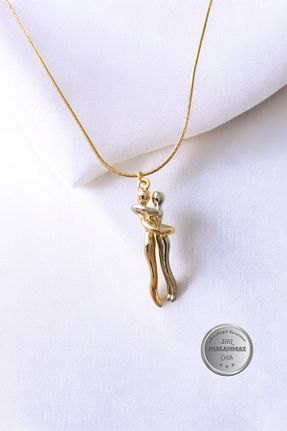 گردنبند استیل ( فولاد ) طلائی زنانه استیل (فولاد) JoyShine - کد 897331931