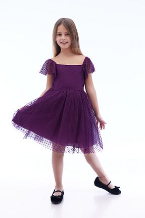 لباس بنفش بچه گانه بافتنی Ahengim Kids - کد 888753553