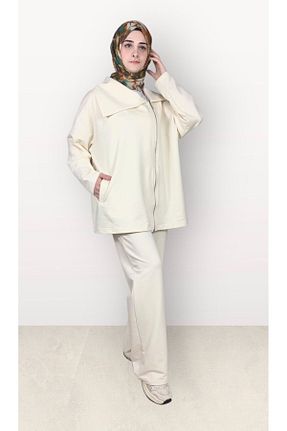 ست بالاتنه و پائین تنه حجاب نباتی زنانه اورسایز MODA - کد 897351235