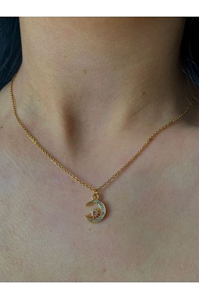 گردنبند استیل ( فولاد ) رنگی زنانه استیل ضد زنگ mor kedi - کد 897342003