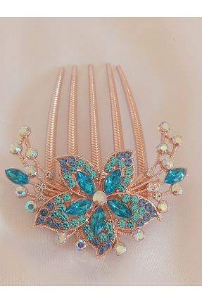 گیره سر آبی زنانه سنگ کریستال TakıBySultan - کد 897004116