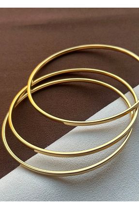 دستبند استیل (فولاد) طلائی زنانه استیل ضد زنگ MODA - کد 897351131