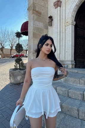 لباس سفید زنانه بافتنی MOZENA - کد 897374860