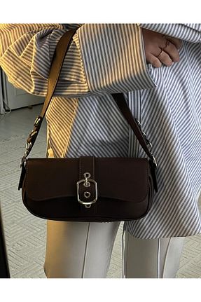 کیف دوشی قهوه ای زنانه چرم مصنوعی Cosy Bag - کد 818674080