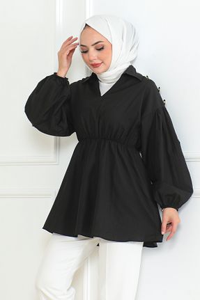 پیراهن حجاب مشکی زنانه رگولار Eliva - کد 864472650