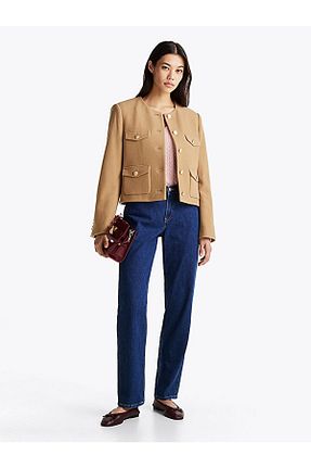 شلوار جین سرمه ای زنانه پاچه لوله تفنگی Tommy Hilfiger - کد 897391006