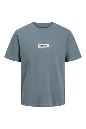 تیشرت سایز بزرگ طوسی مردانه رگولار Jack & Jones - کد 898072908