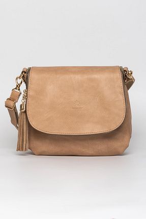 کیف پستچی بژ زنانه Jacquline - کد 855473801