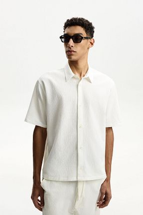 پیراهن نباتی مردانه رگولار Bershka - کد 897407093