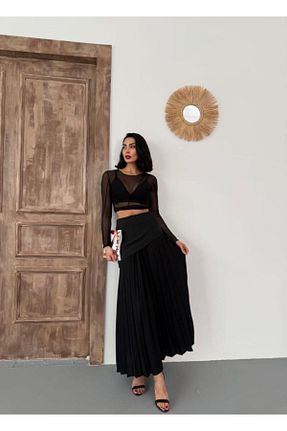 دامن مشکی زنانه بافتنی jennyfer garment - کد 897405489