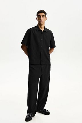 شلوار مشکی مردانه پلی استر Bershka - کد 897411733