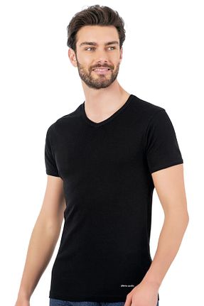 تیشرت مشکی مردانه رگولار Pierre Cardin - کد 897423945