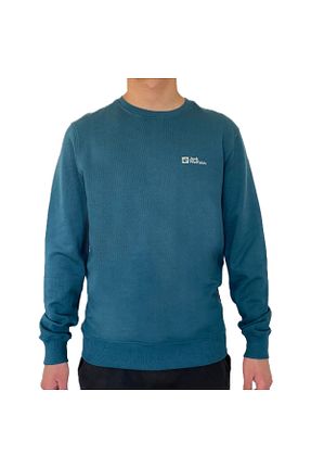 سوئیشرت سبز مردانه ساده Jack Wolfskin - کد 806478550