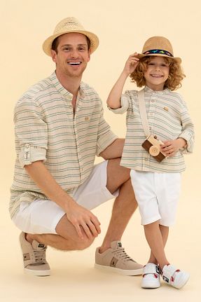 پیراهن سبز بچه گانه پارچه U.S. Polo Assn. - کد 834521001