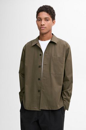 پیراهن خاکی مردانه رگولار Massimo Dutti - کد 897463007