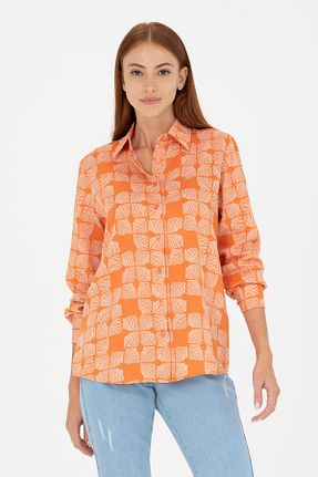 پیراهن قرمز زنانه یقه پیراهنی U.S. Polo Assn. - کد 827052467
