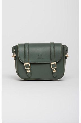 کیف پستچی سبز زنانه چرم مصنوعی Jacquline - کد 897435882