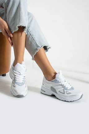 کفش اسنیکر سفید زنانه بند دار shop - کد 897456363