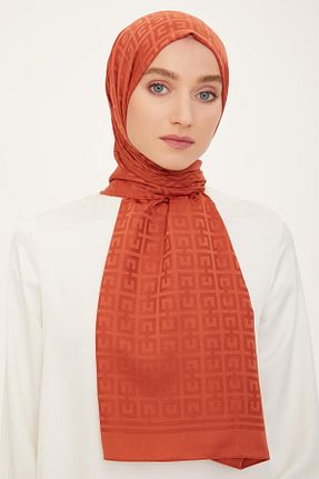 شال نارنجی زنانه پلی استر Armine - کد 897439748