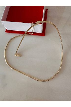 گردنبند استیل ( فولاد ) زرد زنانه استیل ضد زنگ Esmeray Aksesuar - کد 897459215