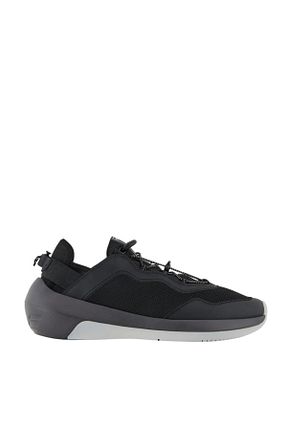 کفش اسنیکر مشکی مردانه بند دار Emporio Armani - کد 897464800