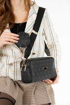 کیف دوشی مشکی زنانه چرم مصنوعی Kaya Bag - کد 897476511
