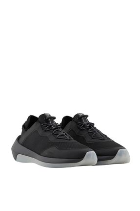 کفش اسنیکر مشکی مردانه بند دار Emporio Armani - کد 897464800