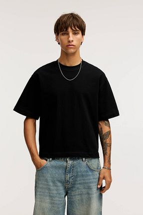 تیشرت مشکی مردانه رگولار Pull & Bear - کد 897470299