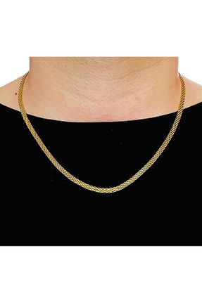 گردنبند استیل ( فولاد ) زرد مردانه استیل (فولاد) Bay hediye - کد 897515803